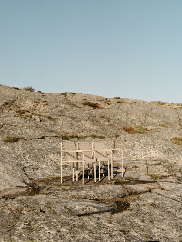 Ferm Living Dapple tuoli käsinojilla, cashmere, näkymä 9