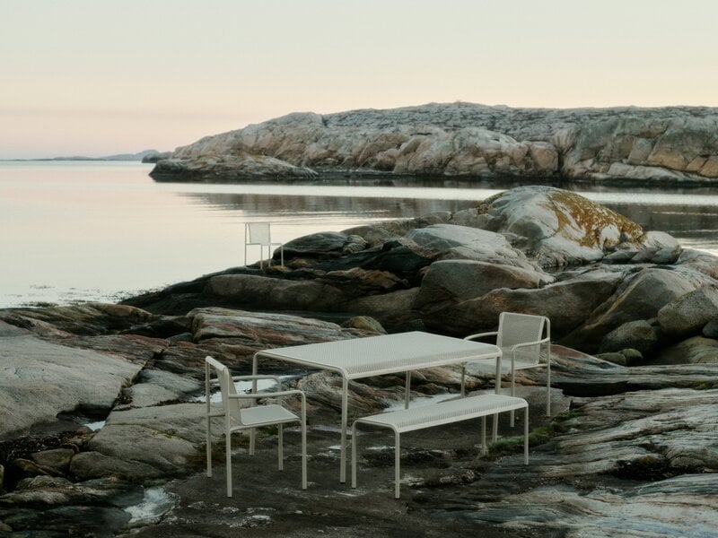 Ferm Living Dapple ruokapöytä, 160 x 90 cm, cashmere, näkymä 6