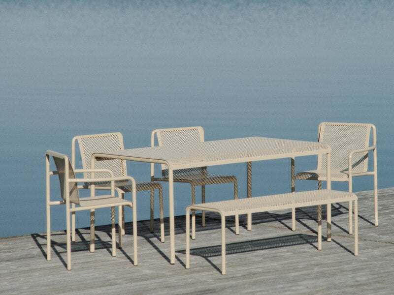 Ferm Living Dapple ruokapöytä, 160 x 90 cm, cashmere, näkymä 2