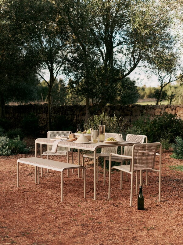 Ferm Living Dapple ruokapöytä, 160 x 90 cm, cashmere, näkymä 7