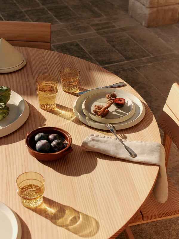 Ferm Living Boya Low drinking glasses, 30 cl, 2 pcs, yellow, decoration image