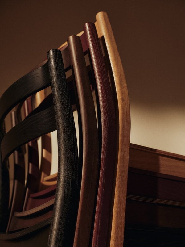 Ferm Living Boda dining chair, red brown, decoration image