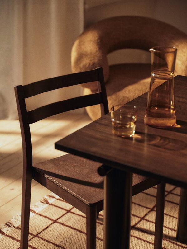 Ferm Living Sen rug, 200 x 300 cm, parchment - chestnut, decoration image