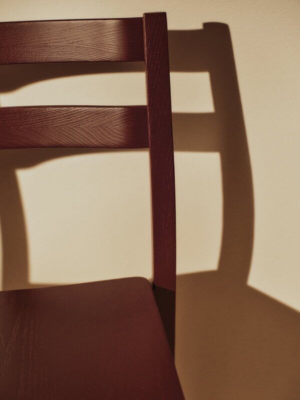 Ferm Living Boda dining chair, red brown, decoration image