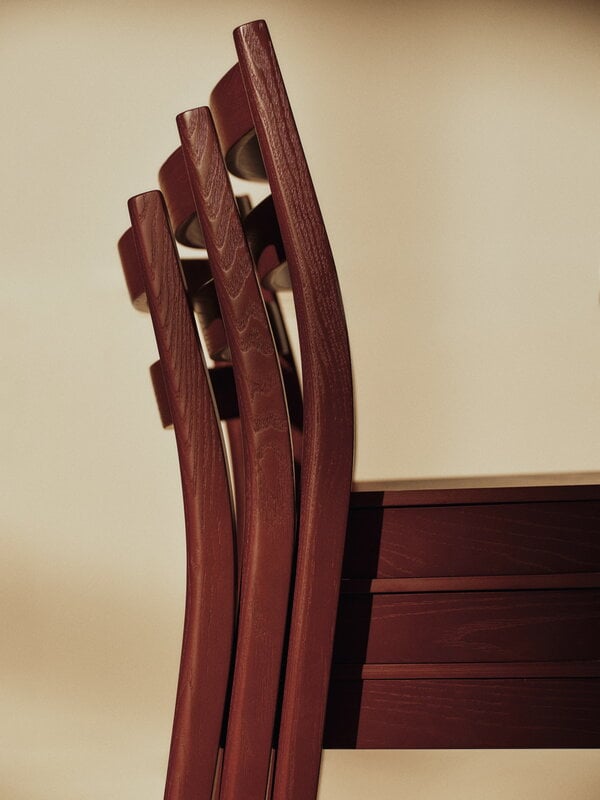 Ferm Living Boda dining chair, red brown, decoration image