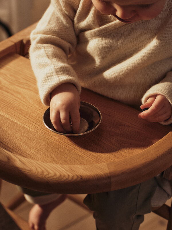 Ferm Living Muru high chair, oiled oak, decoration image