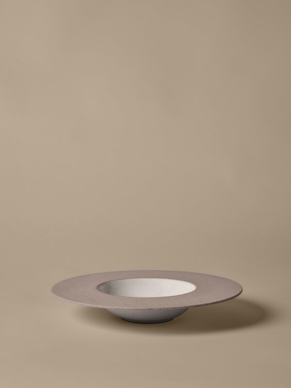 Ferm Living Sonae bowl, 30 cm, grey - white, view 2
