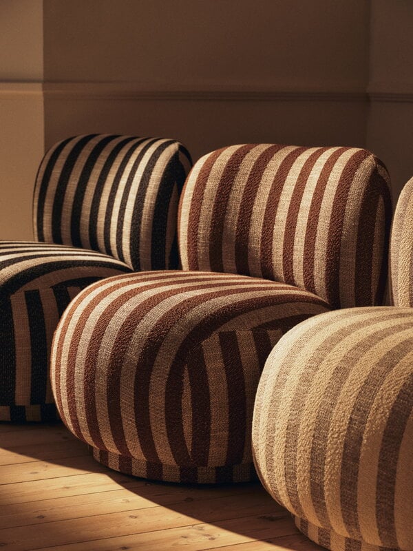 Ferm Living Rico Piccolo fauteuil lounge, sable - noir Louisiana, image décorative