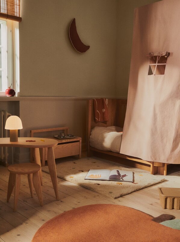 Ferm Living Feve kids stool, natural ash, decoration image