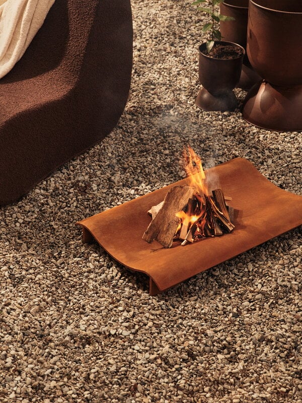 Ferm Living Solene fire pit, rust, decoration image
