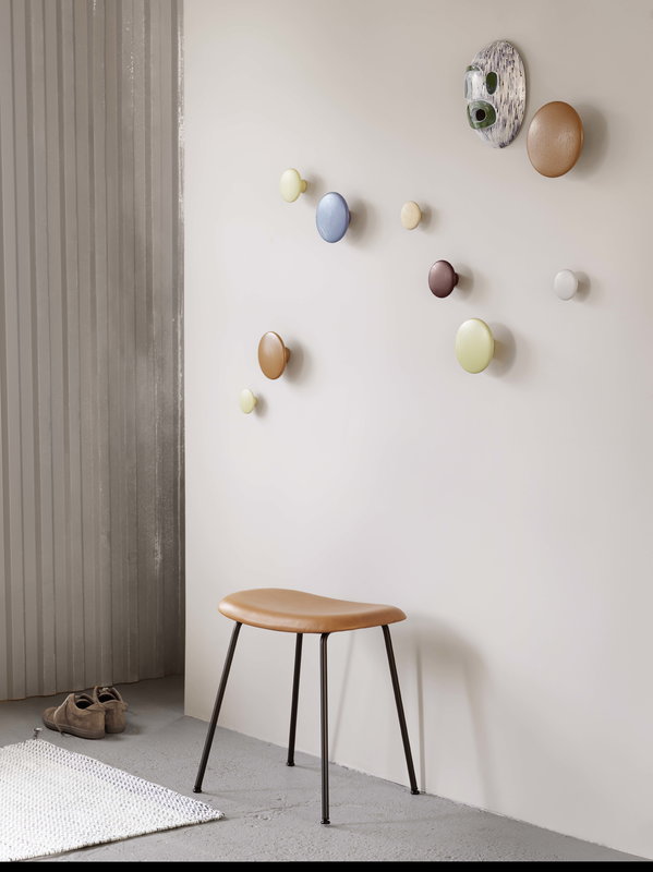 Walnut Wall Hooks Small Dot Hook Perfect for Hanging Coats, Bags