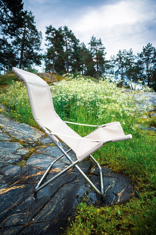 Fiam Fiesta Outdoor armchair, chrome - beige, decoration image