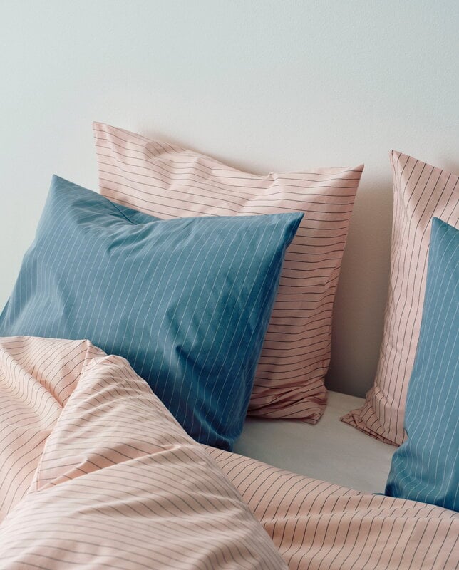 HAY Fineline pillowcase, blue, decoration image