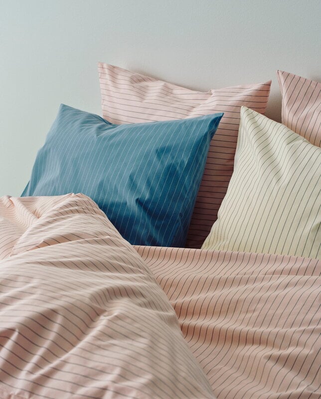 HAY Fineline pillowcase, blue, decoration image