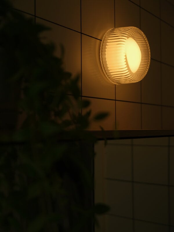 Tala Firth wall lamp, clear - white, decoration image