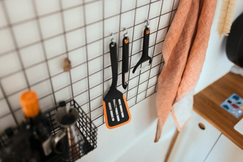 Fiskars Functional Form fruktskalare, svängbart blad, dekorationsbild