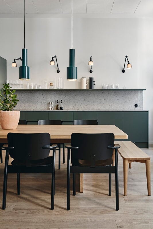 Artek Domus chair, stained black, decoration image