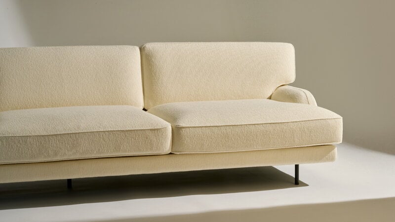 GUBI Flaneur 3-seater sofa, black - Bouclé 001, view 13