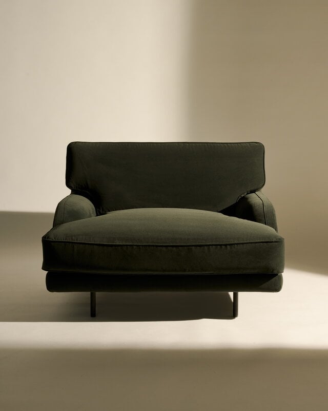 GUBI Flaneur lounge chair, black - Asator 0984, view 2