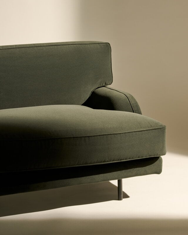 GUBI Flaneur 2-seater sofa, black - Asator 0984, view 2