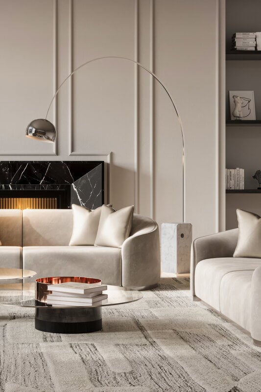 Flos Arco LED floor lamp, decoration image