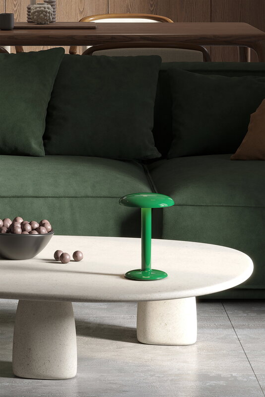 Flos Gustave table lamp, lacquered green, view 9