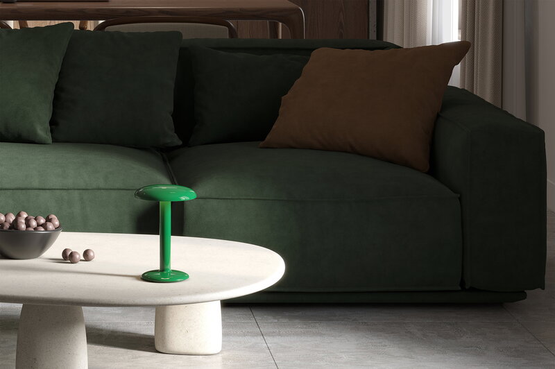 Flos Gustave table lamp, lacquered green, view 3