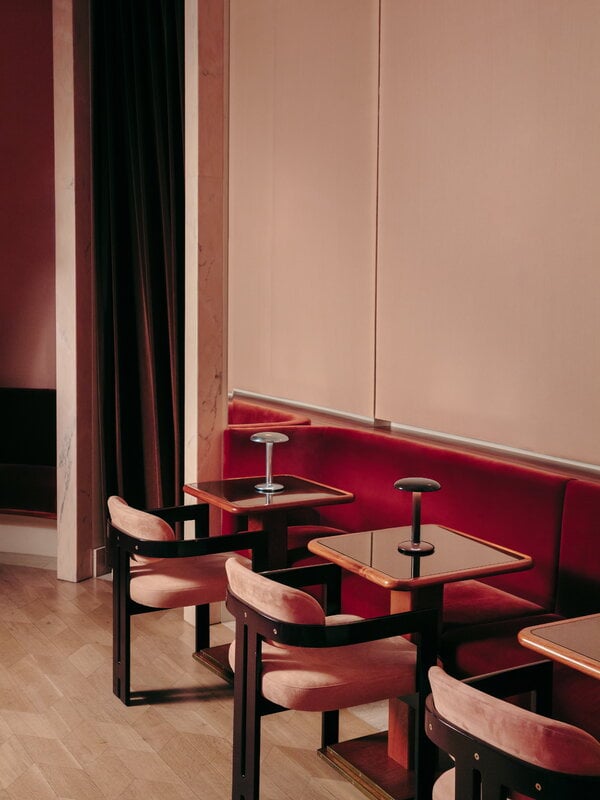 Flos Gustave table lamp, lacquered brown, decoration image