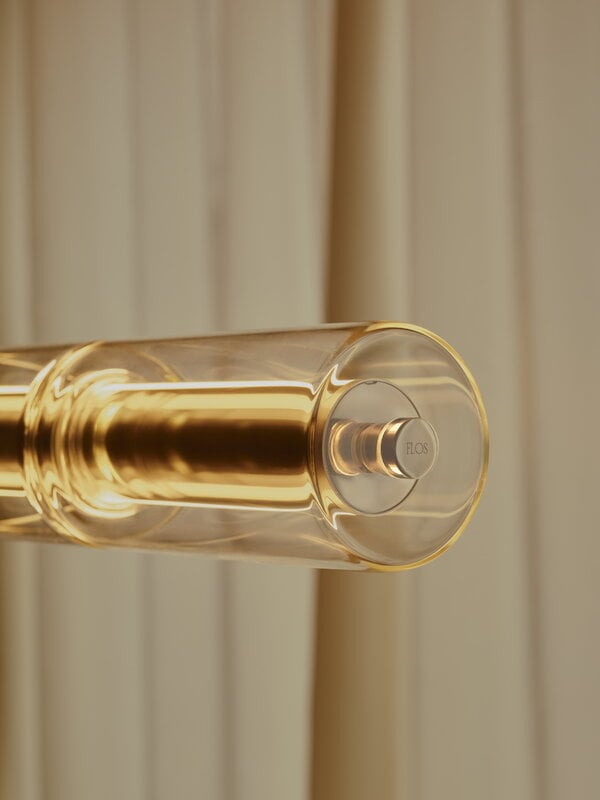 Flos Luce Cilindrica S1 suspension lamp, glass, transparent, decoration image