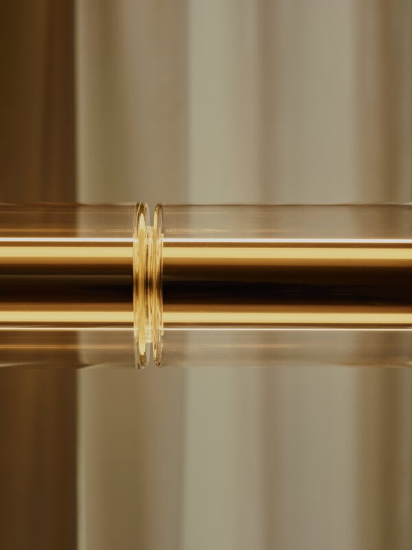 Flos Luce Cilindrica S1 suspension lamp, glass, transparent, decoration image