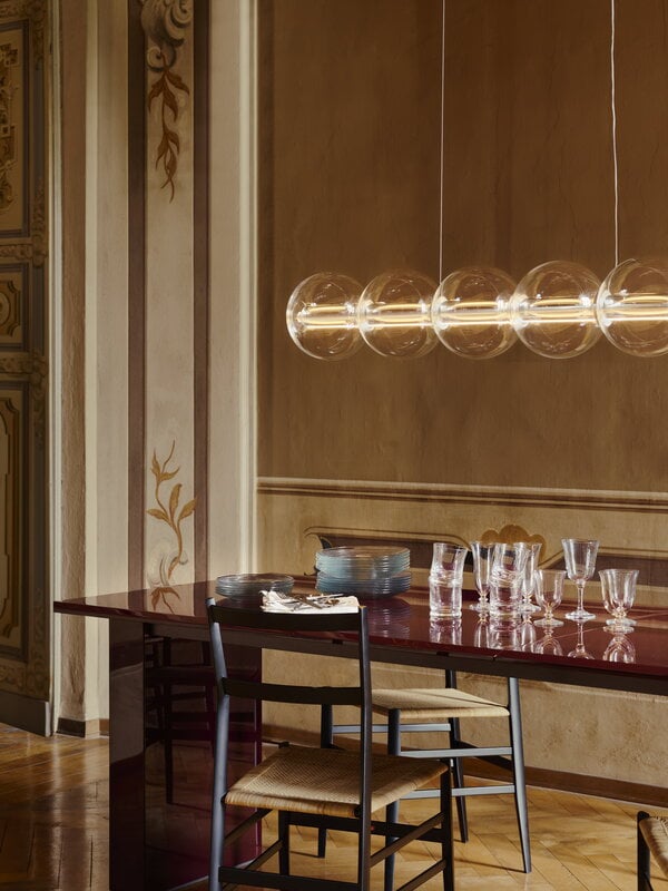 Flos Luce Sferica S3 Pendelleuchte, Glas, klar, dekorationsbild