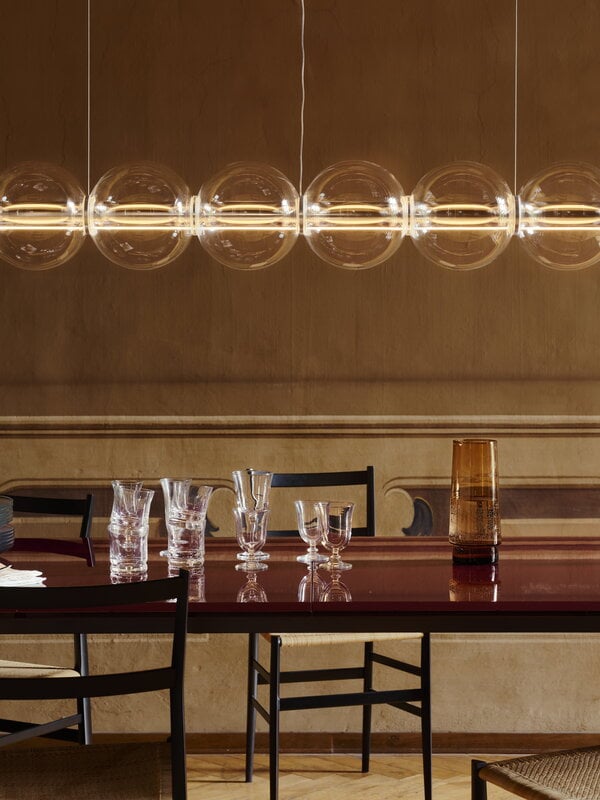 Flos Luce Sferica S3 Pendelleuchte, Glas, klar, dekorationsbild