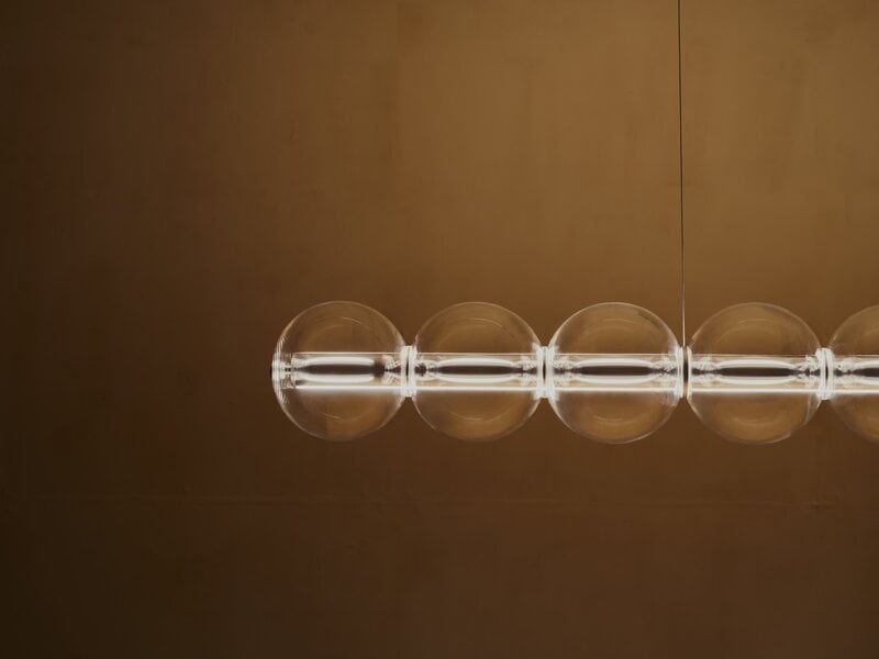 Flos Luce Sferica S3 Pendelleuchte, Glas, klar, dekorationsbild