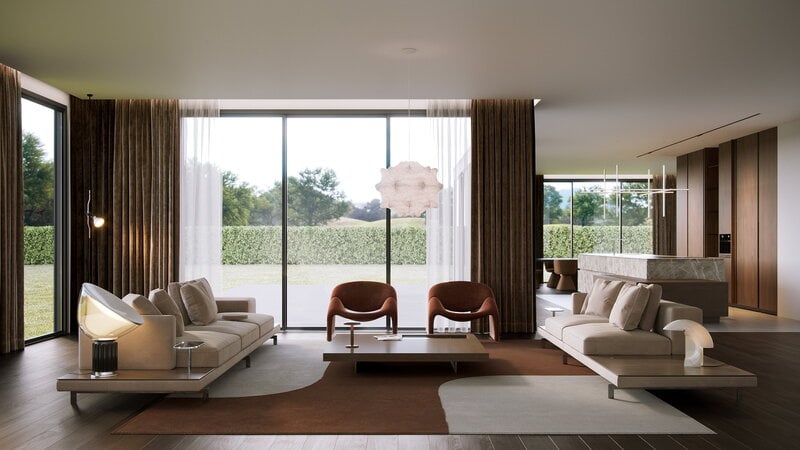 Flos Lampada da tavolo Taccia, nera, immagine decorativa