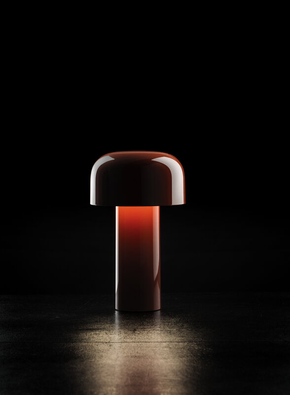 Flos Bellhop portable lamp, brick red, decoration image