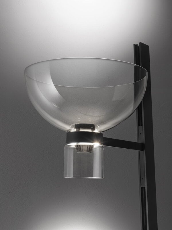Flos Nocturne 1 floor lamp, bowl, black, decoration image
