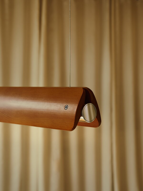 Flos Seki-han suspension lamp, brown, decoration image