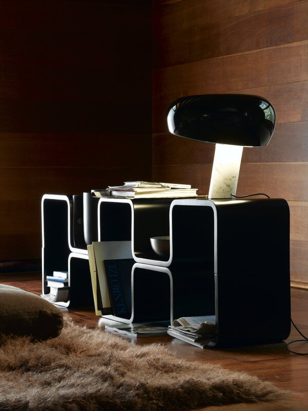 Flos Snoopy bordslampa, svart, dekorationsbild
