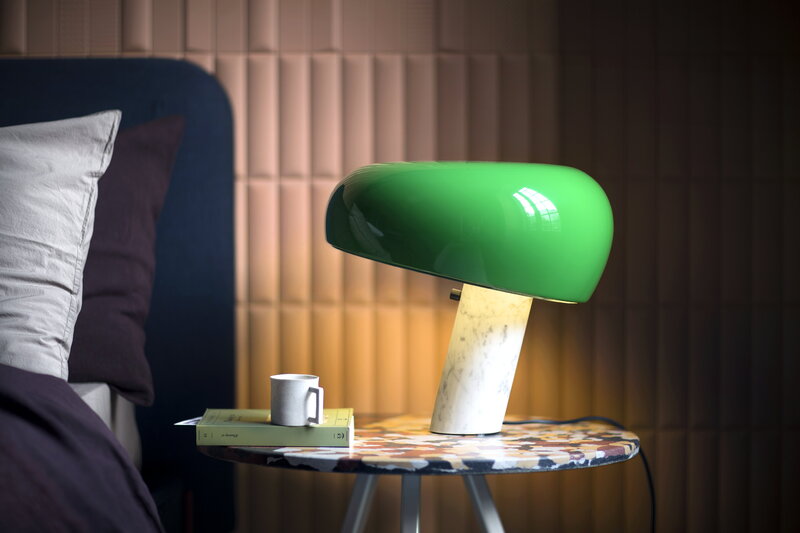 Flos Snoopy table lamp, green, decoration image