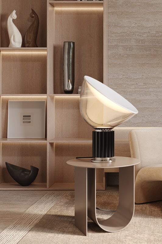Flos Lampada da tavolo Taccia, nera, immagine decorativa
