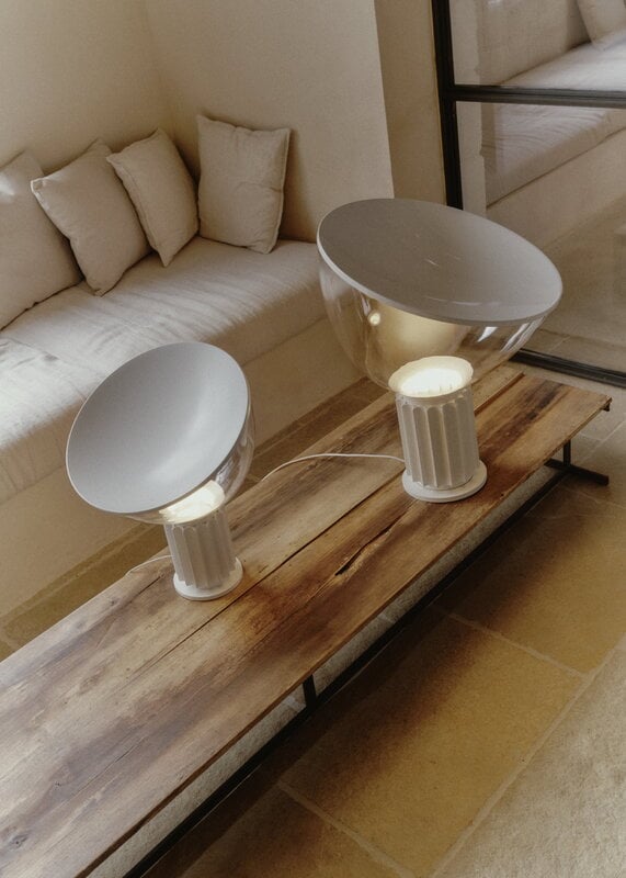 Flos Taccia table lamp, small, matt white, decoration image