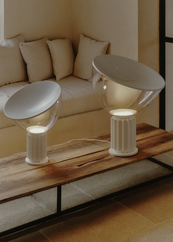 Flos Taccia table lamp, small, matt white, decoration image
