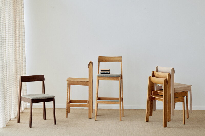 Form & Refine Blueprint bar chair 65, oiled oak, decoration image