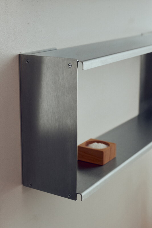Form & Refine Taper shelf line, 25 x 70 cm, stainless steel, decoration image