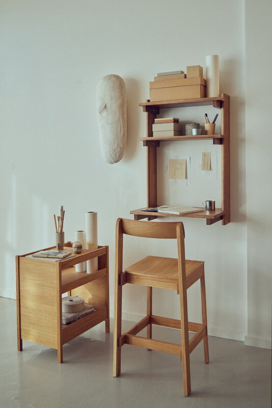 Form & Refine Blueprint bar chair 65, oiled oak, decoration image