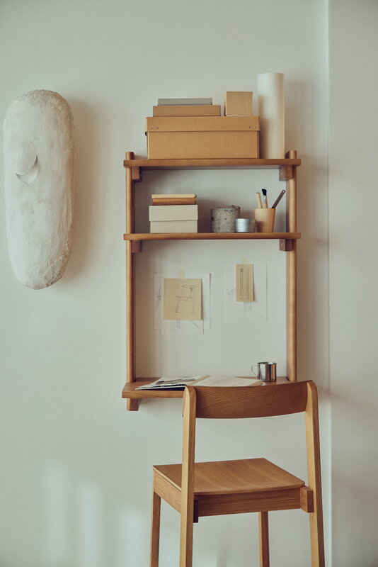 Form & Refine Blueprint bar chair 65, oiled oak, decoration image