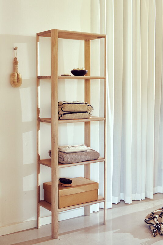 Form & Refine Leaf shelf, 0,5 x 5, white oiled oak, decoration image
