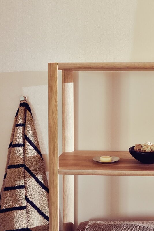 Form & Refine Leaf shelf, 0,5 x 5, white oiled oak, decoration image