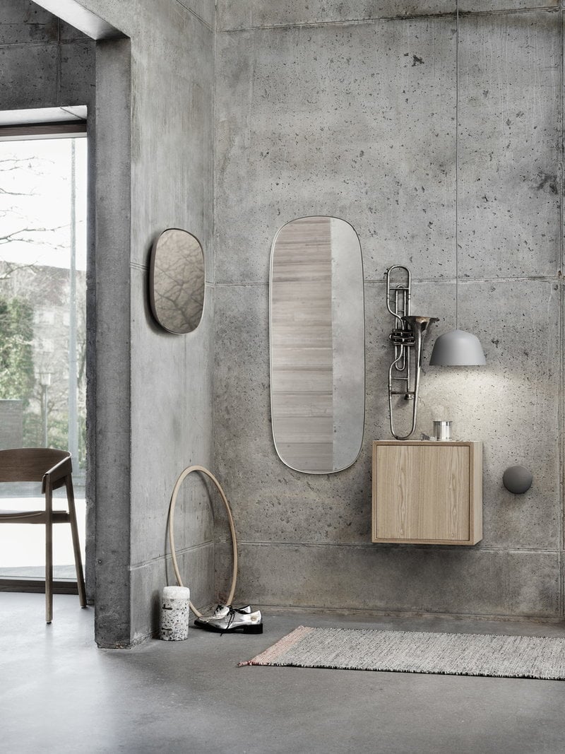 Muuto Framed Mirror Large Grey Finnish Design Shop