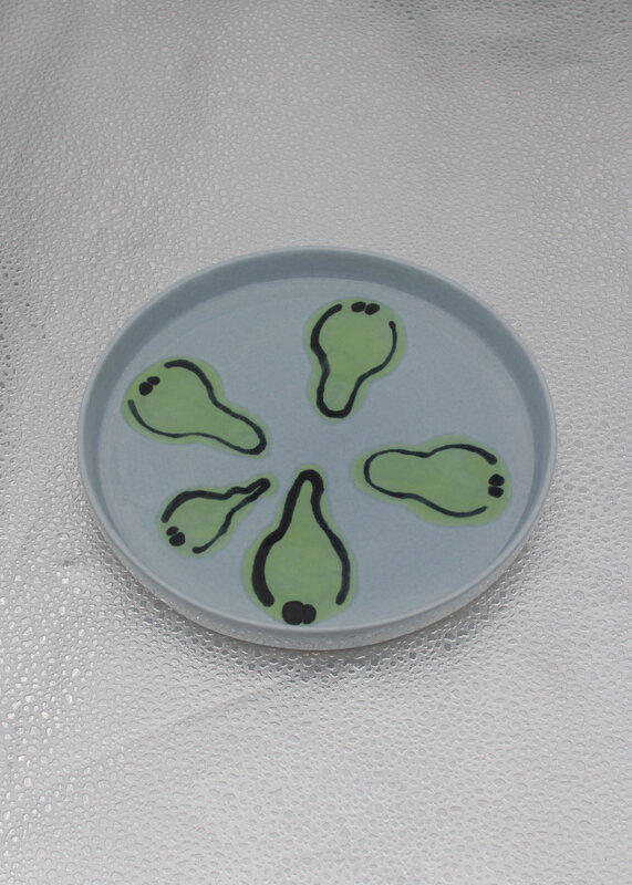 Frizbee Ceramics Baby-Teller, KOTA hellblau-grau, dekorationsbild
